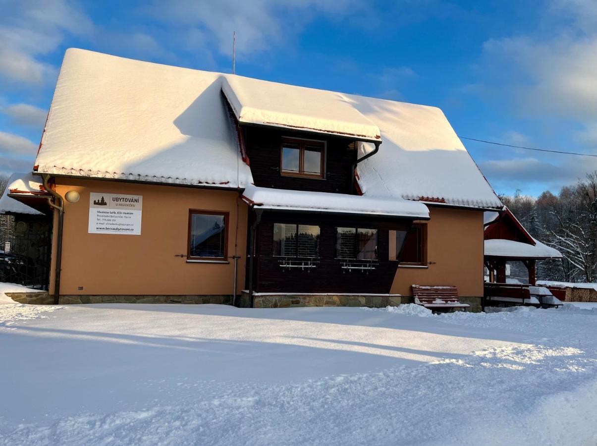 Ubytovani U Hradecku Prostřední Bečva Kültér fotó